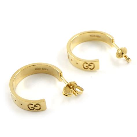 gucci ピアス gg|Gucci 〔アイコン〕GG 18K フープピアス.